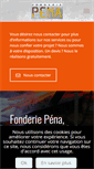 Mobile Screenshot of fonderie-pena.com